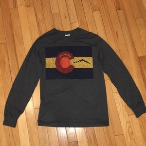 darker gray long sleeve Colorado t-shirt